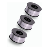 3 Pcs Arame Solda Mig Inox 308l 0 8mm Uso Com Gás Rolo 1kg
