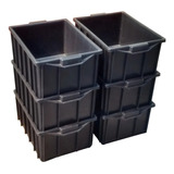 3 Pçs Caixa Plastica Organizadora Container 39 5l Com Tampa