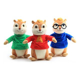 3 Pçs/lote Alvin E Os Esquilos Brinquedos Pelúcia Kawaii