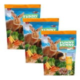 3 Pcts Funny Bunny Ração Delícias