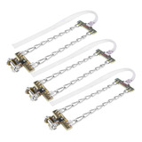 3 Peças 165 195 Mm Antiderrapante Lama Gelo Neve Corrente Pa