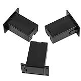 3 Peças Caixa De Bateria De 9 V Captador De Baixo Para Guitarra E Baixo Capa De Plástico Para Compartimento De Bateria Para Baixo Acessórios De Captação De Guitarra Preto
