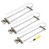 3 Peças Correntes De Pneu De Neve Para Carro Correntes Antiderrapantes Para Pneus De Neve De Emergência Lama Para Carro SUV Caminhão 235 285 Mm 