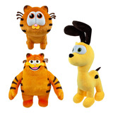 3 Peças De Brinquedo De Pelúcia New Garfield Plush Para Cria
