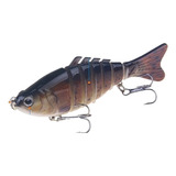 3 Peças Iscas Pesca 100mm Articulado Segmento Biônico