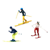 3 Peças Resina Escala Ho 1 87 Mini Esqui Layout Figura C