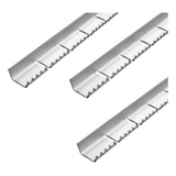 3 Perfil Garra Fixação Jacaré Forração Coluna Vigia Vw Fusca