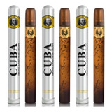 3 Perfumes Cuba Gold 35ml Cada Selo Adipec