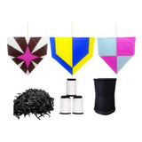 3 Pipas Rabiola Porta Linha 3 Linhas De 100 Jardas Kit