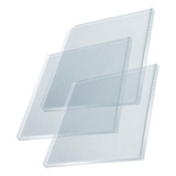 3 Placas Acrílico Cristal Transparente 100cm