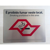 3 Placas Proibido Fumar Lei Anti fumo Estado Sp 25x20 Alumín