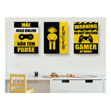 3 Placas Quadro Decorativo Mdf 20x30 Gamers Pc Xbox Play