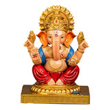 3 Polegadas Lord Ganesha Estátua Sentado