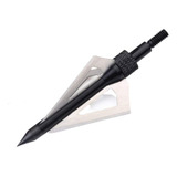 3 Pontas De Caça Para Flecha Arco Recurvo Composto Balestra Cor Preto