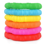 3 Poptube Tubo Fidget Tube Toys Folding Pop It Cor Colorido