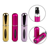 3 Porta Perfumes Mini Frasco Spray Recarregável Bolso