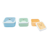 3 Potinhos P Lanche Congelar Papinha Bebê Gumy Buba Azul