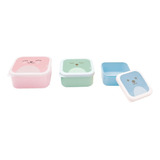 3 Potinhos P Lanche Congelar Papinha Bebê Gumy Buba Rosa