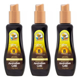 3 Protetor Solar Corporal Spray Fps 8 Australian Gold 125g