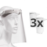 3 Protetor Viseira Máscara De Proteção Facial Epi Universal