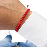 3 Pulseiras Kabbalah Cabala Fita Vermelha Proteção Familia