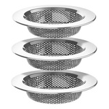 3 Ralos Protetor Aço Inox 11 5 Para Pia Grande Casa Cozinha