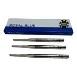 3 Refil Carga Ballpen Caneta Montblanc Azul M Ballpoint Pen
