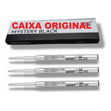 3 Refil Carga Balpen Balpoint Cor Preta Para Caneta Mont B