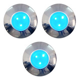 3 Refletores Para Piscina Super Led 3 Basic 9 Wats Capa Ino