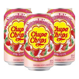 3 Refrigerante Chupa Chups Sabor Morango