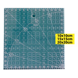 3 Réguas Corte 10x10 15x15 20x20cm Gravada A Laser Patchwork