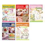 3 Revistas Bordados Modernos Pontos Livres Crochê