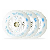 3 Rodas Traxart Inline Com Led 110mm 85a Verde Brinde