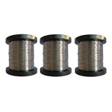 3 Rolos Arame Aço Inox Duro 0 45 Apicultura Quadro Caixilho