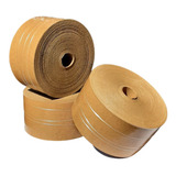 3 Rolos Fita Gomada 70mm Com Reforço 1kg Lacra Caixa Papelão