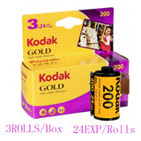 3 Rolos Kodak Gold 200 35