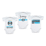 3 Roupa Bebê Do Grêmio Body Menino Gremista Pronta Entrega