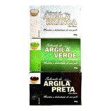 3 Sabonetes Argila Branca Argila Preta Argila Verde Full