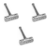 3 Saddle Para Guitarra Telecaster Vintage Cromado Ronsani