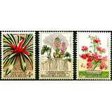 3 Selos Beigica Flora Flores Silvestres Bromélias L 3998