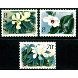 3 Selos China Flora Flores Preserv Meio Ambiente L 4069