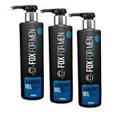 3 Shaving Gel Fox For Men Menthol 500g Gel De Barbear Fret