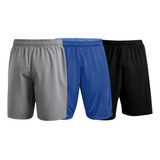 3 Shorts Bermuda Masculino Treino Dryfit Academia Verão Slim