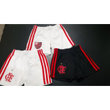 3 Shorts calção Infantil Flamengo adidas 2014 2015