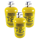 3 Solda Bloco Wonder Weld 500ml Refrigerado A Água