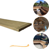 3 Tabuas prancha Madeira Pinus Autoclave 20x100cm Aparelhada