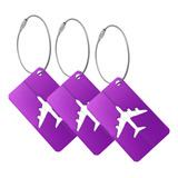 3 Tags Identificador Mala Marcador Bagagem Viagem Resistente
