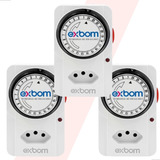 3 Temporizador Timer Mecanico Analógico Bivolt Bomba Piscina