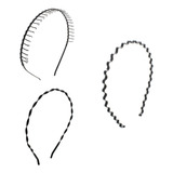3 Tiaras De Ferro Arco Diadema Masculina Metal Arquinho