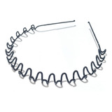 3 Tiaras Ferro 1cm Arco Diadema Masculin Metal Arquinho Full